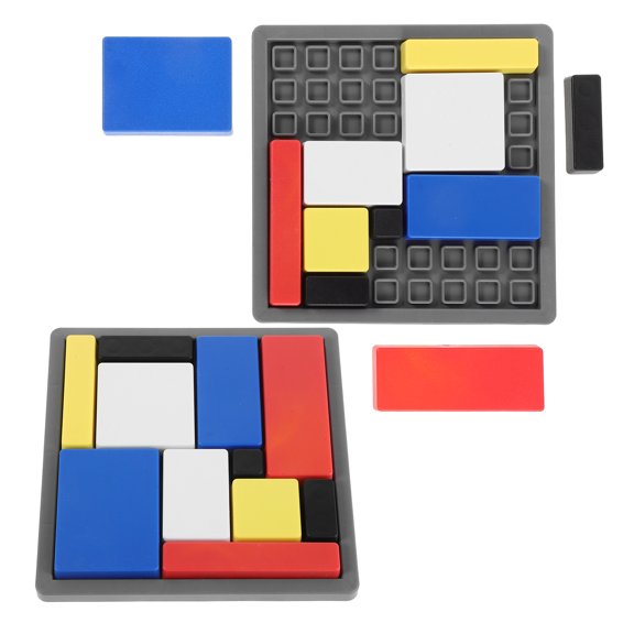 UPOUART 2Pcs Logic Puzzle Game with Vivid Colors for Pattern Recognition and Reasoning Skills
