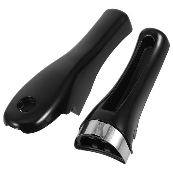 UPOUART 2-Pack Universal Black Bakelite Handle Grip Replacement for Pots and Pans with Screw