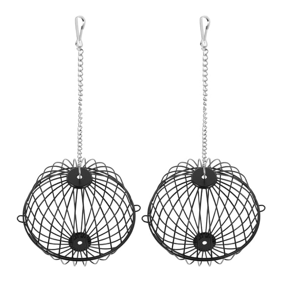 UPOUART 2Pcs Metal Rodent Feeding Holder with Hanging Hook for Rabbit Hamster Garden Feeder