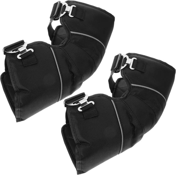 UPOUART 2Pcs Motorcycle Knee Protector Black Oxford Cloth Knee Protection for Outdoor Activities in Winter Use