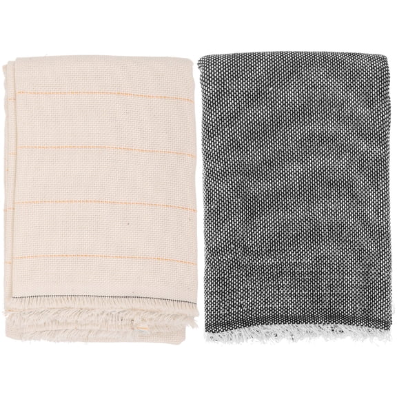UPOUART 2Pcs Floor Mat Non Slip Cloth with Nonslip Particles Polyester Fabric for Safe Home Use