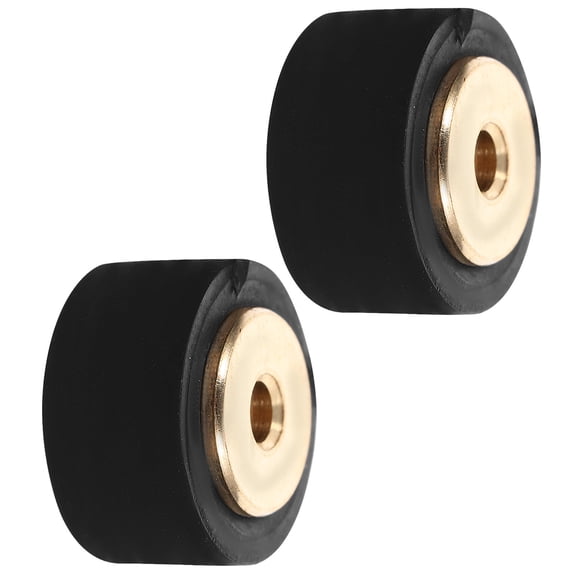 UPOUART 2Pcs Pinch Roller for DIY Repair Black Rubber 1.3x0.6in Inner Diameter 0.1in