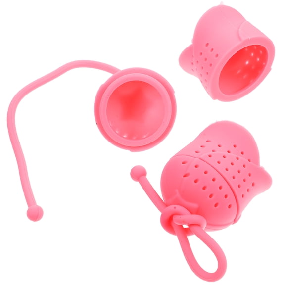 UPOUART 2-Pack Rose-Shaped Silicone Tea Strainers for Loose Leaf Tea, Ideal Accessories for Home and Office Brewing