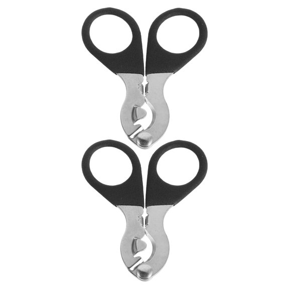 UPOUART 2Pcs Portable Metal Vial Opener Tool Black Oral Liquid Decappers for Home Use