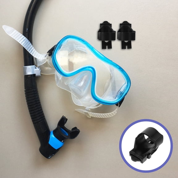 UPOUART 2-Pack Quick Release Diving Buckles Black Plastic Snorkel Clips for Scuba Gear Accessories