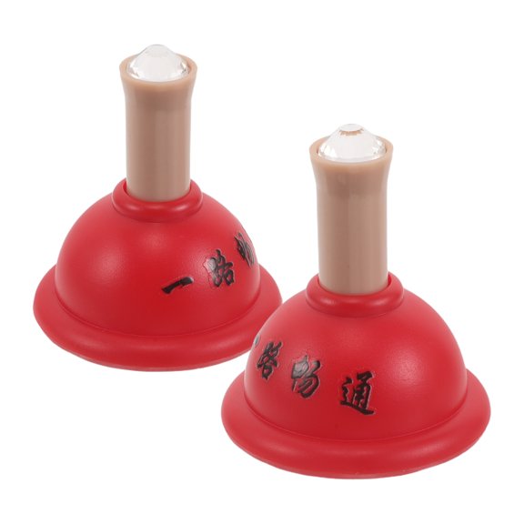 UPOUART 2-Pack Red ABS Ignition Trim Covers for Car Push Button Starter