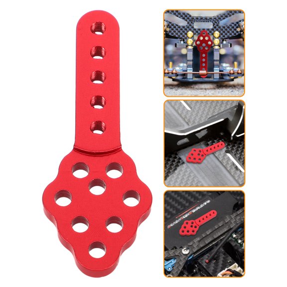 UPOUART 2Pcs Red Metal Rc Car Shock Mount Bracket Height Adjustable Angle for Suspension Tuning