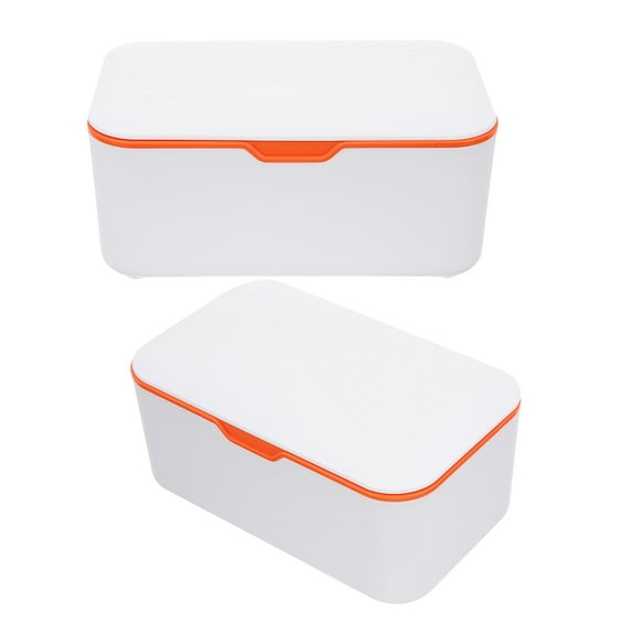 UPOUART 2Pcs Refillable Wipes Box Assorted Color PP Preventing Drying Out Travelers Office Use
