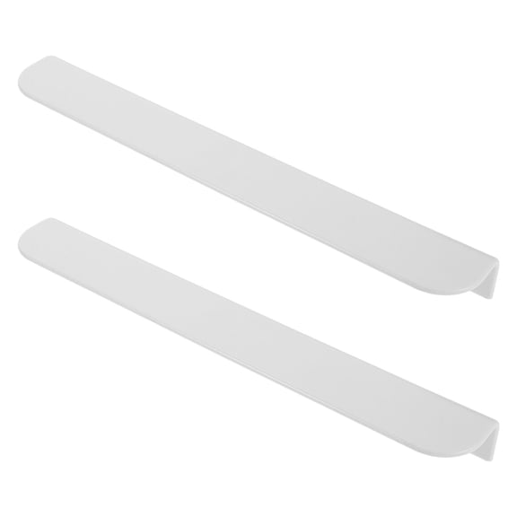 UPOUART 2Pcs Refrigerator Handle Replacement White Plastic Cabinet Pulls for Freezer and Fridge