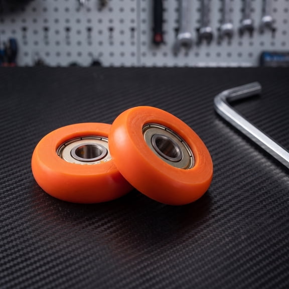 UPOUART 2-Pack Replacement Seat Roller Wheels for Rowing Machines, Orange Bearing Rollers,