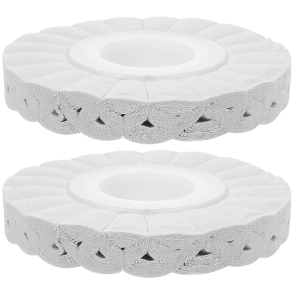 UPOUART 2Pcs Reusable White Cloth Buffing Wheel for Edge Banding Machine Professional Polishing Tool