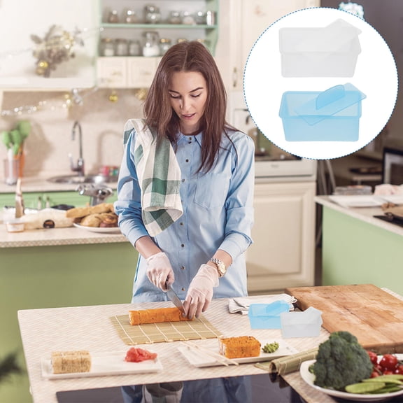 UPOUART Premium Plastic Sushi Bento Moulds 2 Pieces Assorted Colors for Making