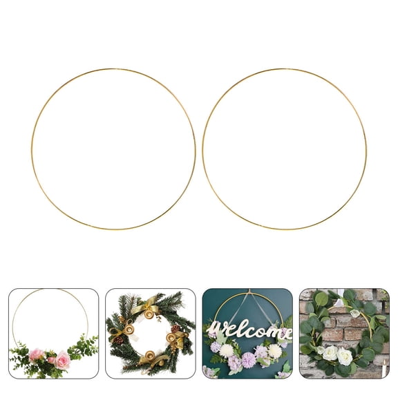 UPOUART 2-Pack Round Iron Hoops for Home Decor, Office Use, and Crafting Projects, and Stylish