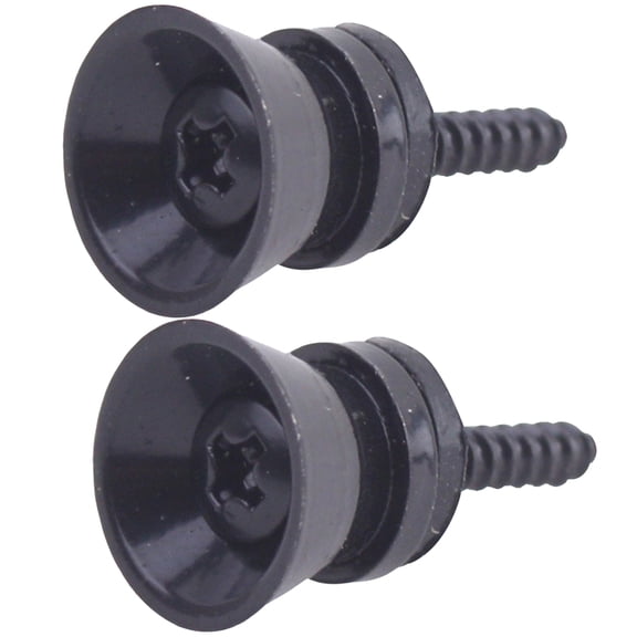 UPOUART 2Pcs Round Guitar Strap Button Buckle Pegs Metal Easy Installation for Ukulele 11.8x5.1in