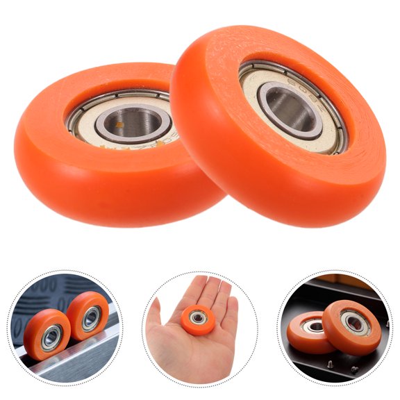 UPOUART Orange Pom Steel Rower Replacement Parts for Rowing Machine Noise Reduction 2Pcs