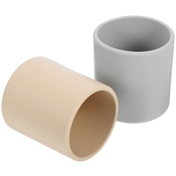 UPOUART 2Pcs Silicone Drinking Cups Leak Proof Ergonomic Grip for Daily Use