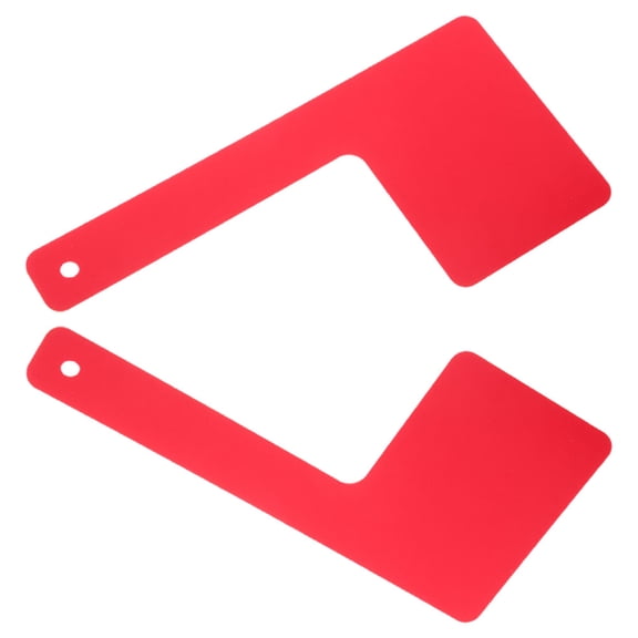 UPOUART Red Acrylic Mailbox Flags Set of 2 - , Wear-Resistant, Elegant Design for Outdoor Use