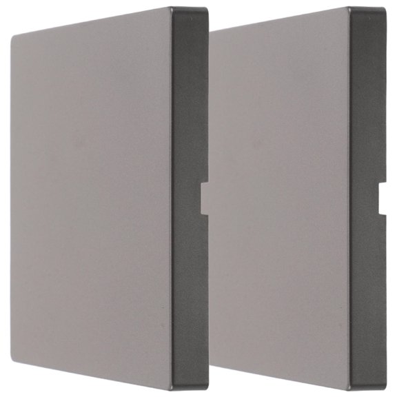 UPOUART 2Pcs Slim Grey Electric Socket Cover with Anti Electric Shock Protection