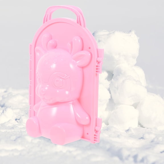 UPOUART 2Pcs Snow Clamp Toys Pink Plastic Winter Toys For Outdoor Activities