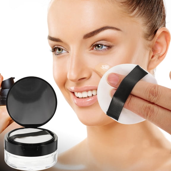 UPOUART Travel Size Makeup Containers Plastic 2Pcs 6.8x6.8cm