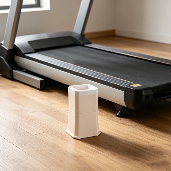 UPOUART Adjustable Height Treadmill Riser Pads in Beige for Home Use 2Pcs