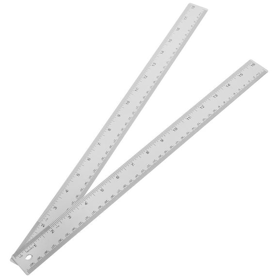 UPOUART 2Pcs Steel Ruler Square Ruler for Artists and Designers Home Use
