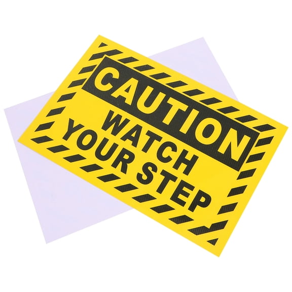 UPOUART 2-Pack Step Caution Floor Tape, Watch Your Step Sticker, Anti- Safety Strip with Strong Adhesion