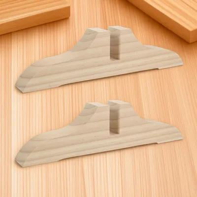UPOUART 2Pcs Thickened Screen Feet Wood Stable Room Divider Holder for Dining Room