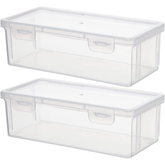UPOUART Clear PP Condiment Storage Containers, Multipurpose Fridge Organizer
