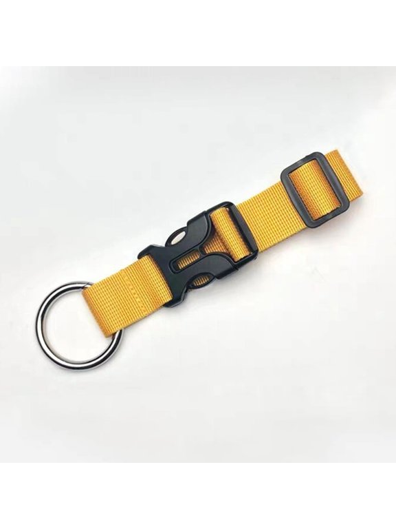2Pcs Travel Luggage Straps for Suitcases Yellow Imitation Nylon
