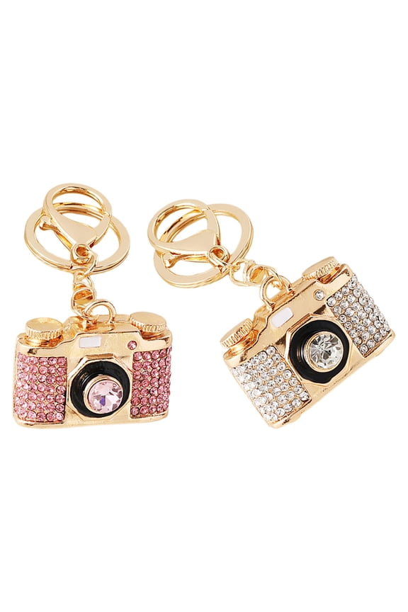 2Pcs Versatile Camera Keychain Made with Fine Craftsmanship for Car Key Or Handbag Decoration