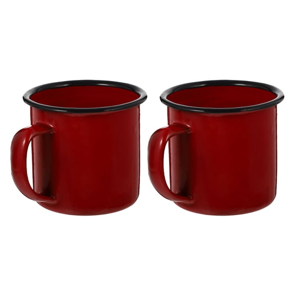 UPOUART Set of 2 Cups with Non- Handles Design for Everyday Household Use