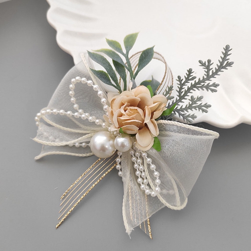 ★EMS★ CORSAGE FLAT BAGBLACK/IVORY White And Black Corsage