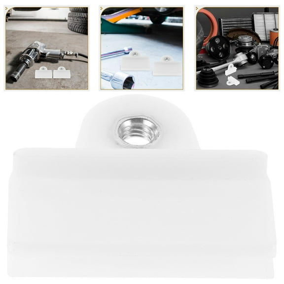 UPOUART 2Pcs White Plastic Window Door Glass Channel Clips for Secure Glass Fixing Easy Installation