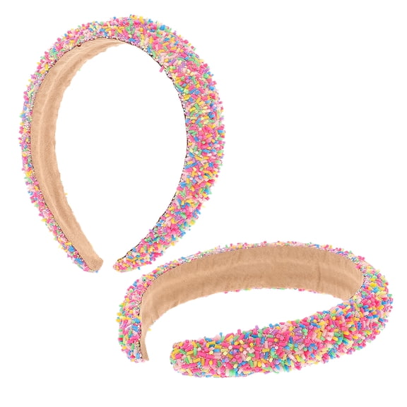 UPOUART 2-Pack Wide Soft Sponge Hair Bands for Spa, Makeup, Skincare - Non- Comfortable Headbands