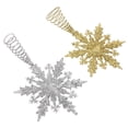thumbnail image 1 of UPOUART Xmas Ornament Star Snowflake 2Pcs 7.86X5.89X1.69In, 1 of 8