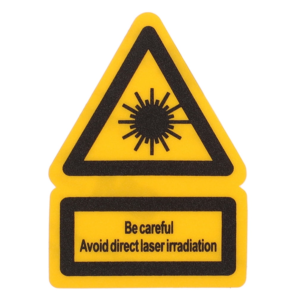 Objectum Warning Sign Sticker UPOUART 2Pcs Yellow Lighting Warning Sign Sticker for Factory Safety ...