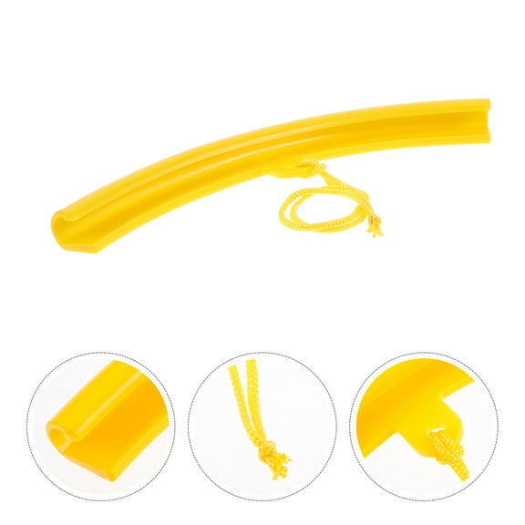 UPOUART 2Pcs Yellow Plastic Car Tire Rim Protector For Scratch Prevention And Bump Protection 9.82X2.36X0.75In