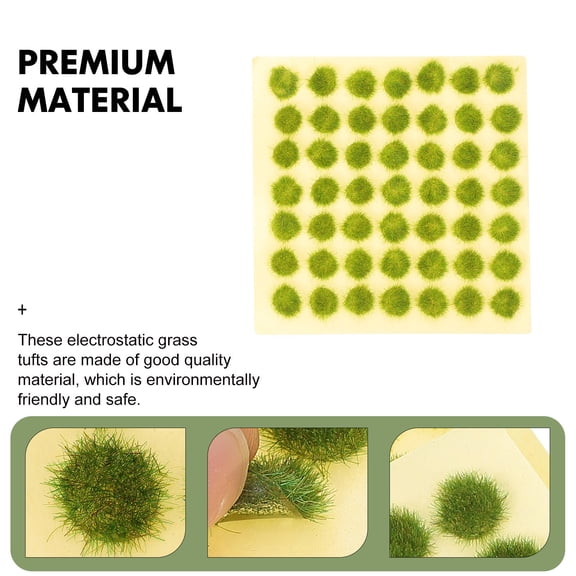 UPOUART 2Set of Static Grass for Crafts Brown Mini Grass Tuft Model for DIY Landscaping Ideas