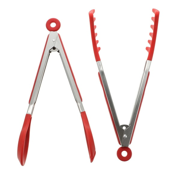 UPOUART Stainless Steel Food Tongs 2-Pack for Baking, Grilling, Serving Steak and Cooking Kitchen Tools