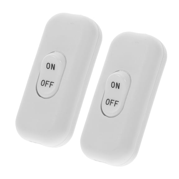 UPOUART Appliance Inline Cord Switch White Pa66 Easy Installation 2Pcs