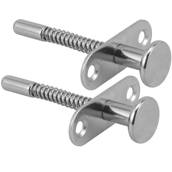 UPOUART Durable Iron Plunger Latches Spring Loaded for Guitar Use Silver 2Pcs