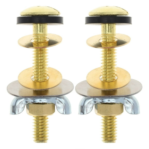 UPOUART 2pcs Toilet Seat Bolts Copper for Universal Design DIY Projects Maintenance Workers