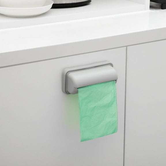 UPOUART Wall-Mounted Trash Bag Dispenser for Kitchen Bathroom, Assorted Colors, 3-Pack Organizer Holder