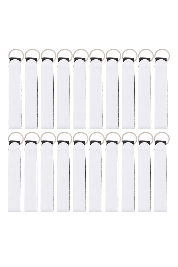 30 Pcs Metal Keychains Multipurpose White Rubber Plastic Alloy Organize Keys for Families