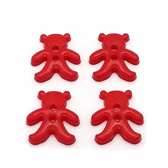 UPOUART 300Pcs Bear Design Plastic Buttons Two Holes Assorted Colors Ideal for Sewing and Craft Projects