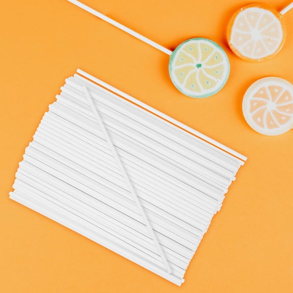 UPOUART 300Pcs Clear Cake Pop Sticks Paper Dessert Making General Users