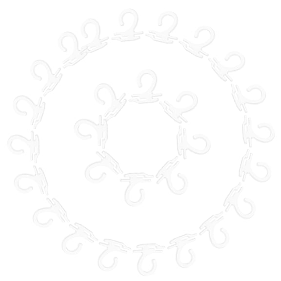 UPOUART 300Pcs Sock Hangers for Retail Display with Transparent Plane Hole Shape