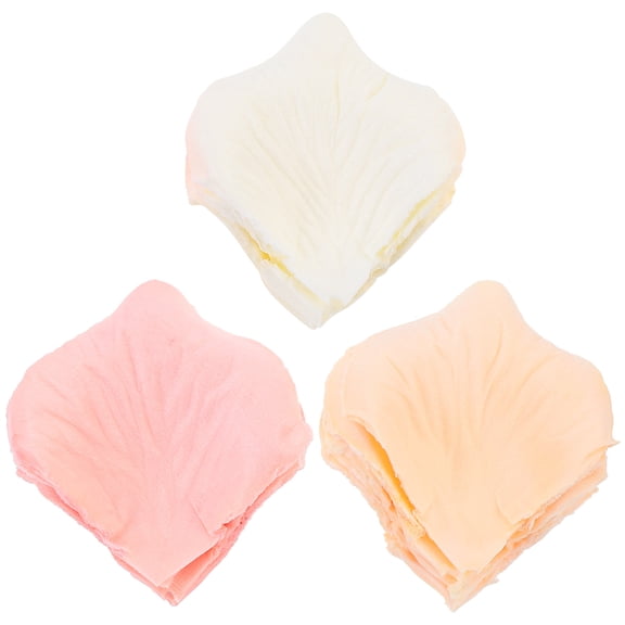 UPOUART 300pcs Fake Flower Petal Satin Fabric Tossing For Party Decorations