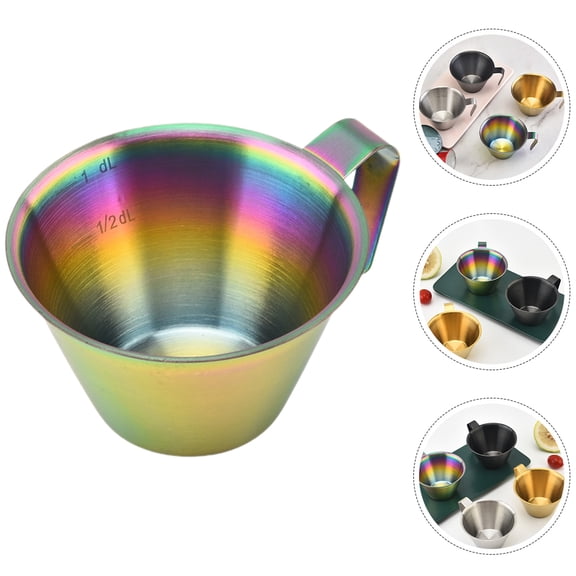 UPOUART 304 Stainless Steel Espresso Cup with Scale for Precise Coffee Measuring